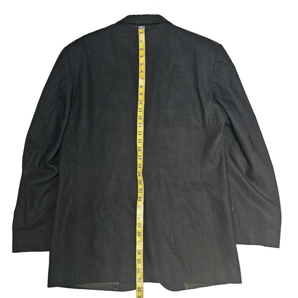 Burberrys Blazer Sport Coat Jacket Glen Check Wool Brown Black No Size Tag 42 - Picture 14 of 16